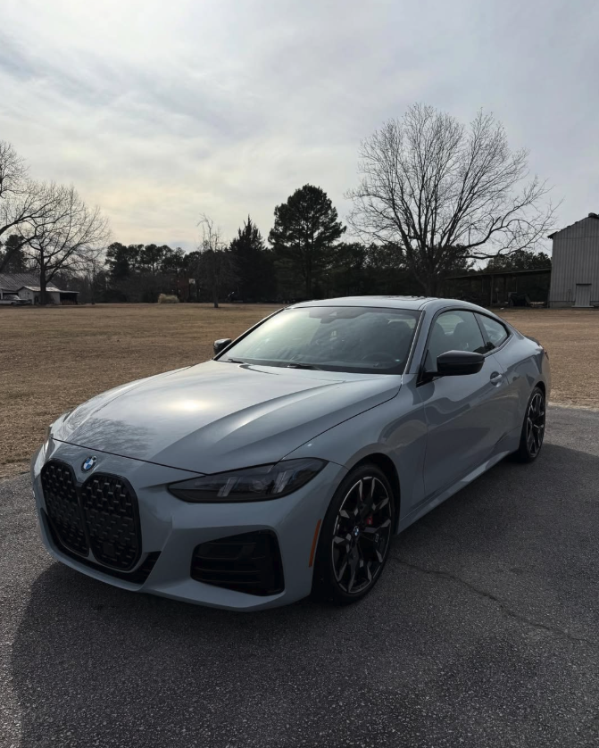 BMW 4 Series gray freshly detailed